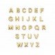 Letras do Alfabeto em Metal Dourado para Lingerie Personalizada – Venda por Unidade Letras do Alfabeto em Metal Dourado para Lingerie Personalizada – Venda por Unidade