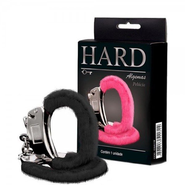 ALGEMA DE METAL COM PELUCIA HARD - PRETA ALGEMA DE METAL COM PELUCIA HARD - PRETA