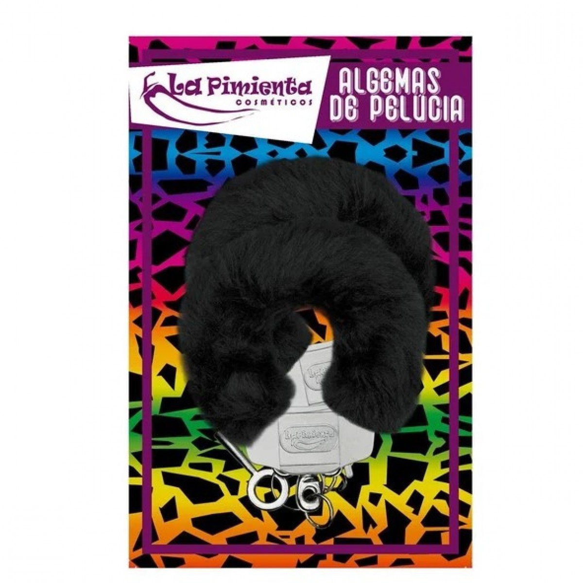 Algema Metal Com Pelúcia Reforçada La Pimienta - Preta Algema Metal Com Pelúcia Reforçada La Pimienta - Preta