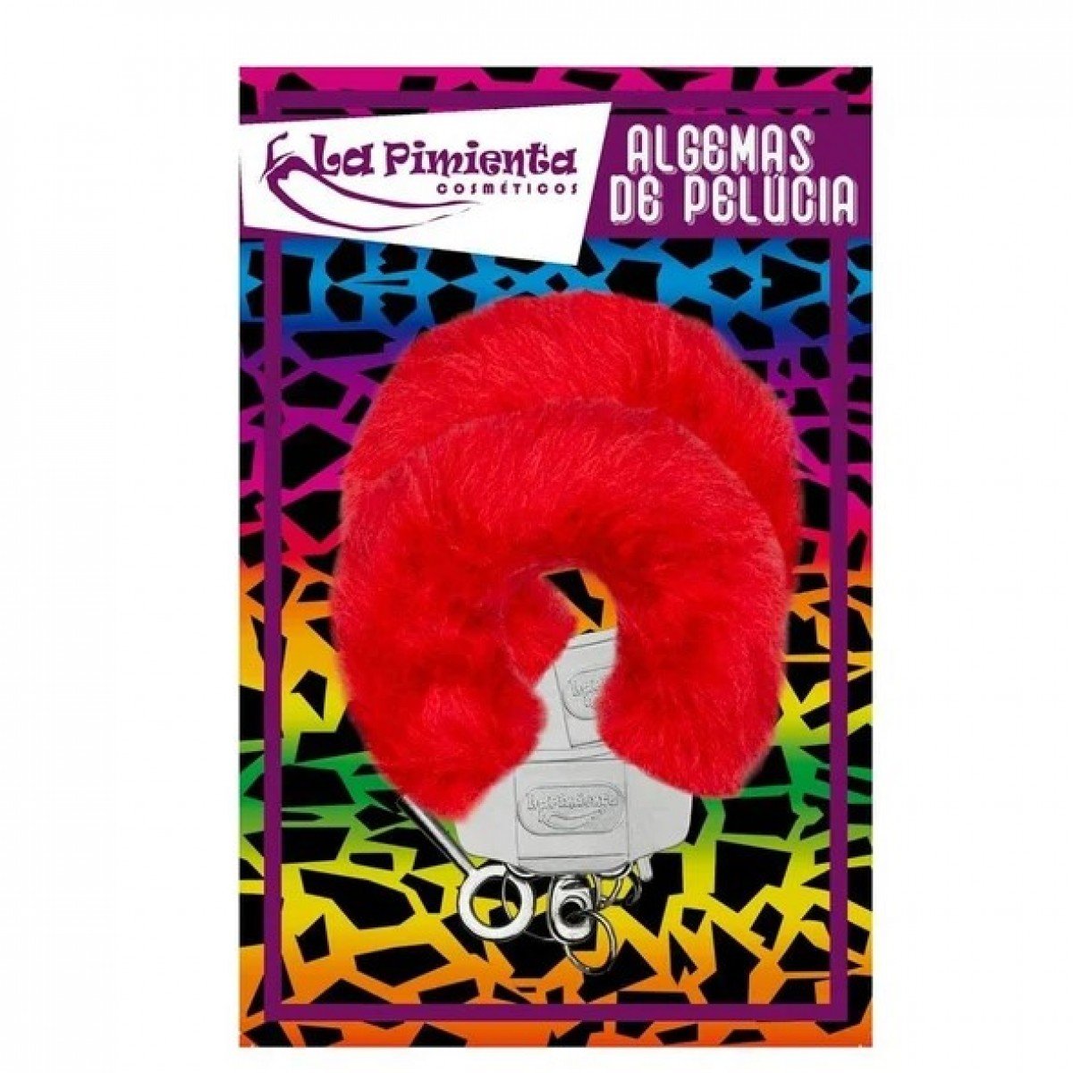 Algema Metal Com Pelúcia Reforçada La Pimienta - Vermelha Algema Metal Com Pelúcia Reforçada La Pimienta - Vermelha
