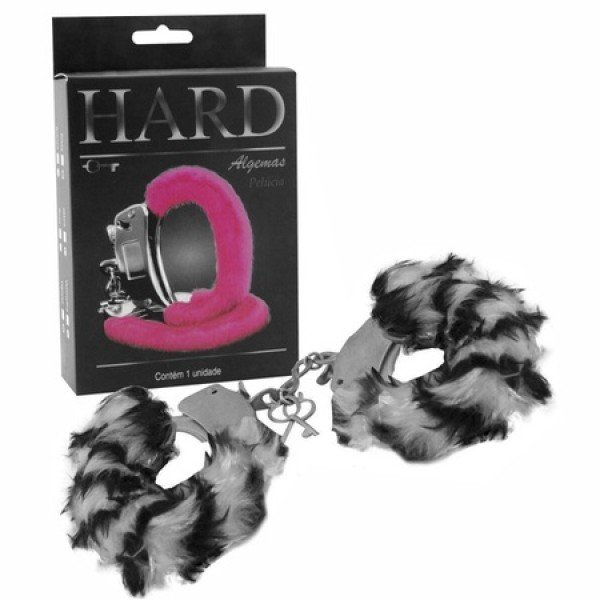 ALGEMA SENSUAL EM METAL COM PELÚCIA HARD - ZEBRA ALGEMA SENSUAL EM METAL COM PELÚCIA HARD - ZEBRA