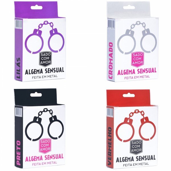 Algema Sensual Em Metal HARD - ROXO Algema Sensual Em Metal HARD - ROXO