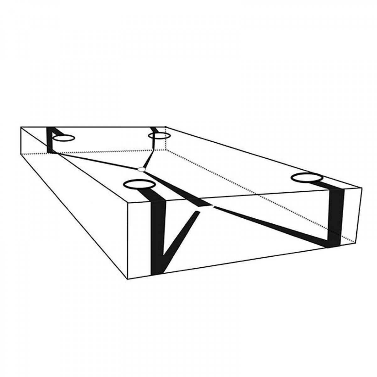 Separador de Tornozelo com Algema para Cama 3 - SI Separador de Tornozelo com Algema para Cama 3 - SI