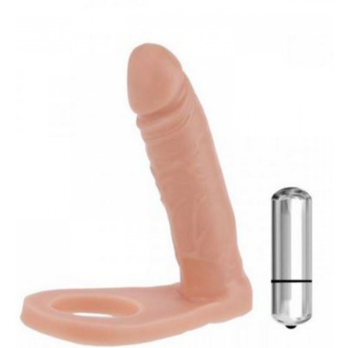 Anel Companheiro Com Vibro - 12 x 2,5 cm - Chamas do Prazer Sex Shop