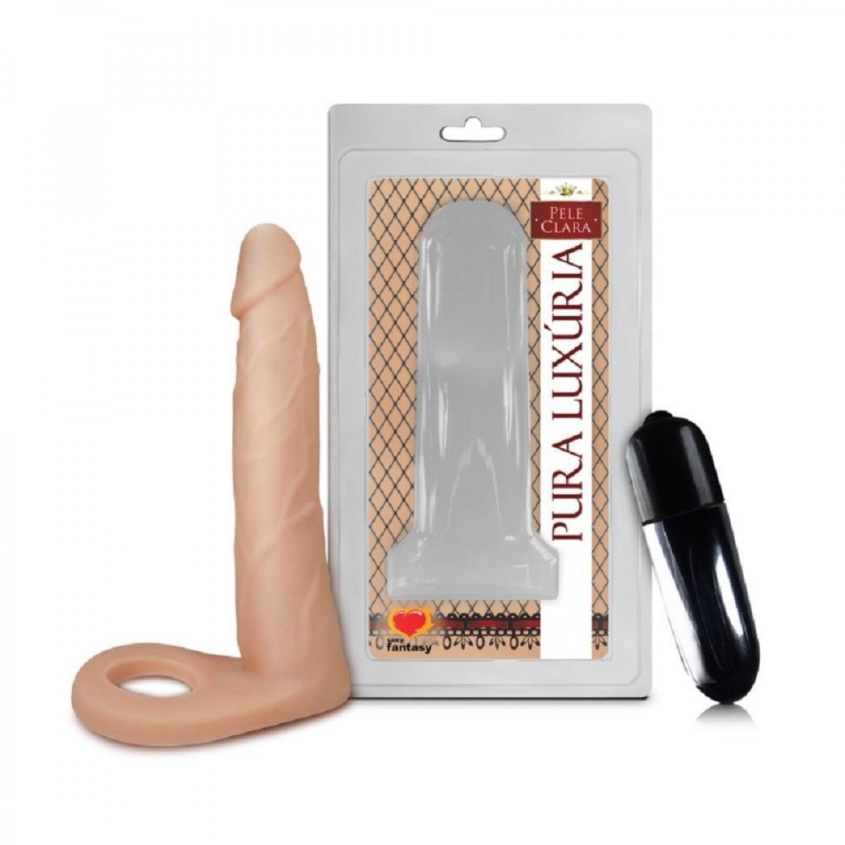 ANEL COMPANHEIRO COM VIBRO 15 X 3,2CM SEXY FANTASY - Chamas do Prazer Sex Shop