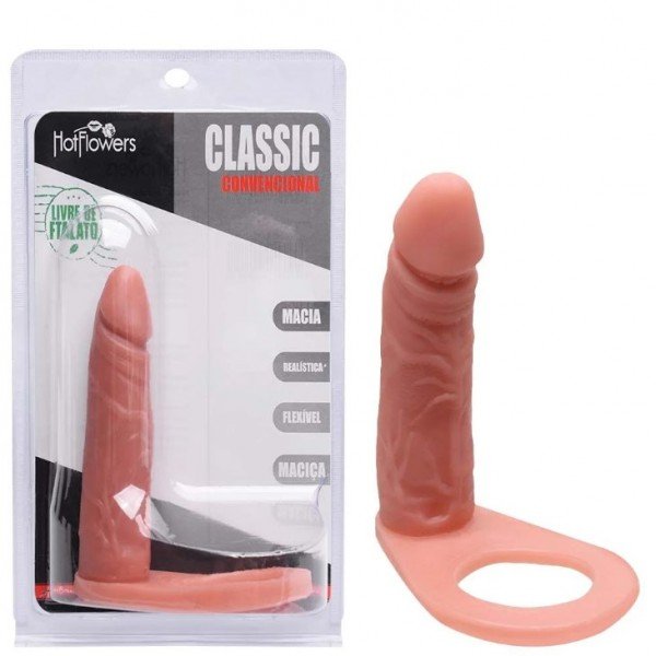 Anel Companheiro - Pênis Auxiliar 10,5 X 3Cm Hot Flowers