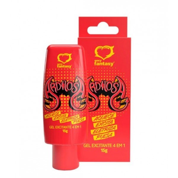 Ardilosa Gel Excitante 4 em 1 Aquece Excita Eletriza e Pulsa 15g Sexy Fantasy