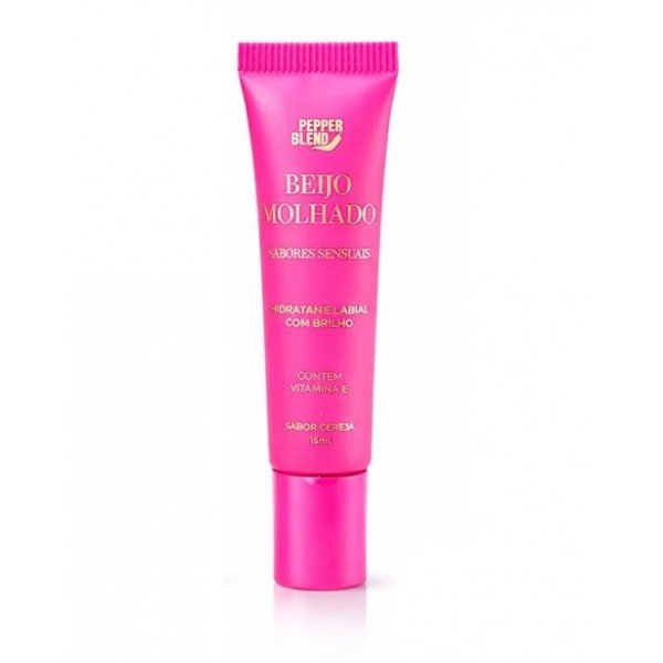 Beijo Molhado Hidratante Labial com Brilho e Vitamina E 15ml Pepper Blend - Sabor Lollipop Beijo Molhado Hidratante Labial com Brilho e Vitamina E 15ml Pepper Blend - Sabor Lollipop