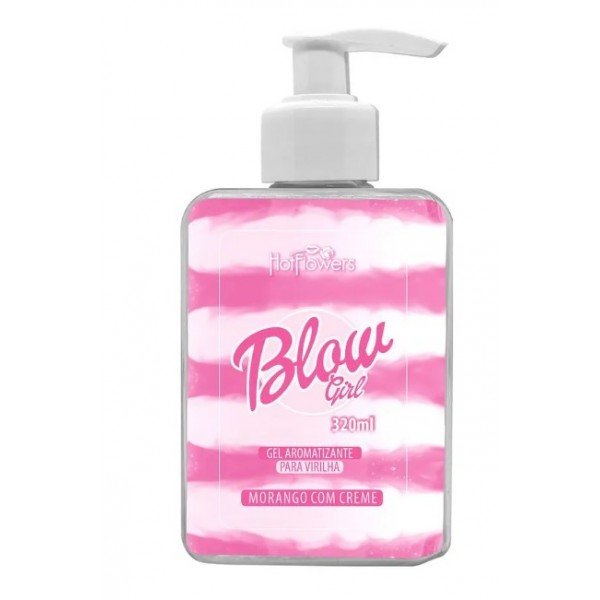 Blow Girl Gel Aromatizante Beijável Para Virilha 320ml Hot Flowers Blow Girl Gel Aromatizante Beijável Para Virilha 320ml Hot Flowers