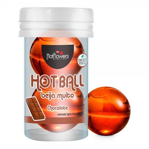 BOLINHA COMESTÍVEL HOT BALL BEIJA MUITO 2UN HOT FLOWERS - CHOCOLATE BOLINHA COMESTÍVEL HOT BALL BEIJA MUITO 2UN HOT FLOWERS - CHOCOLATE