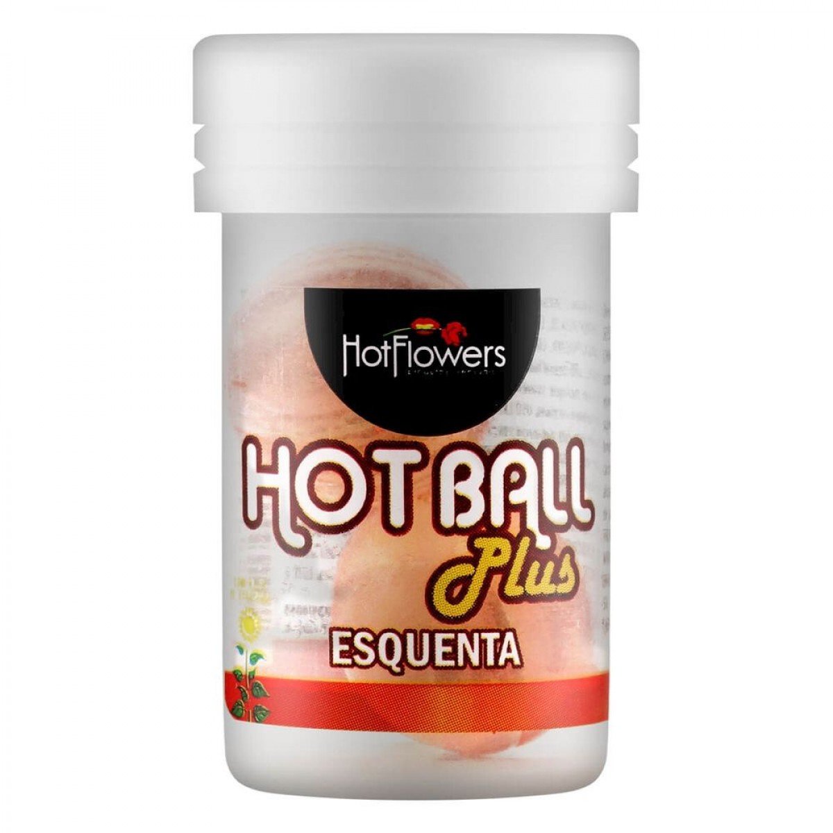 BOLINHA HOT BALL PLUS ESQUENTA HOT FLOWERS - Chamas do Prazer Sex Shop