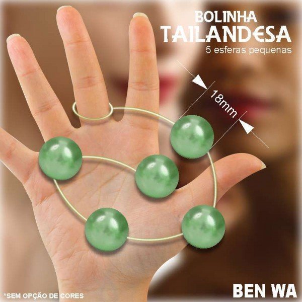BOLINHA TAILANDESA PEQUENA C/5 BOL. SEXY FANTASY  CORES VARIADAS