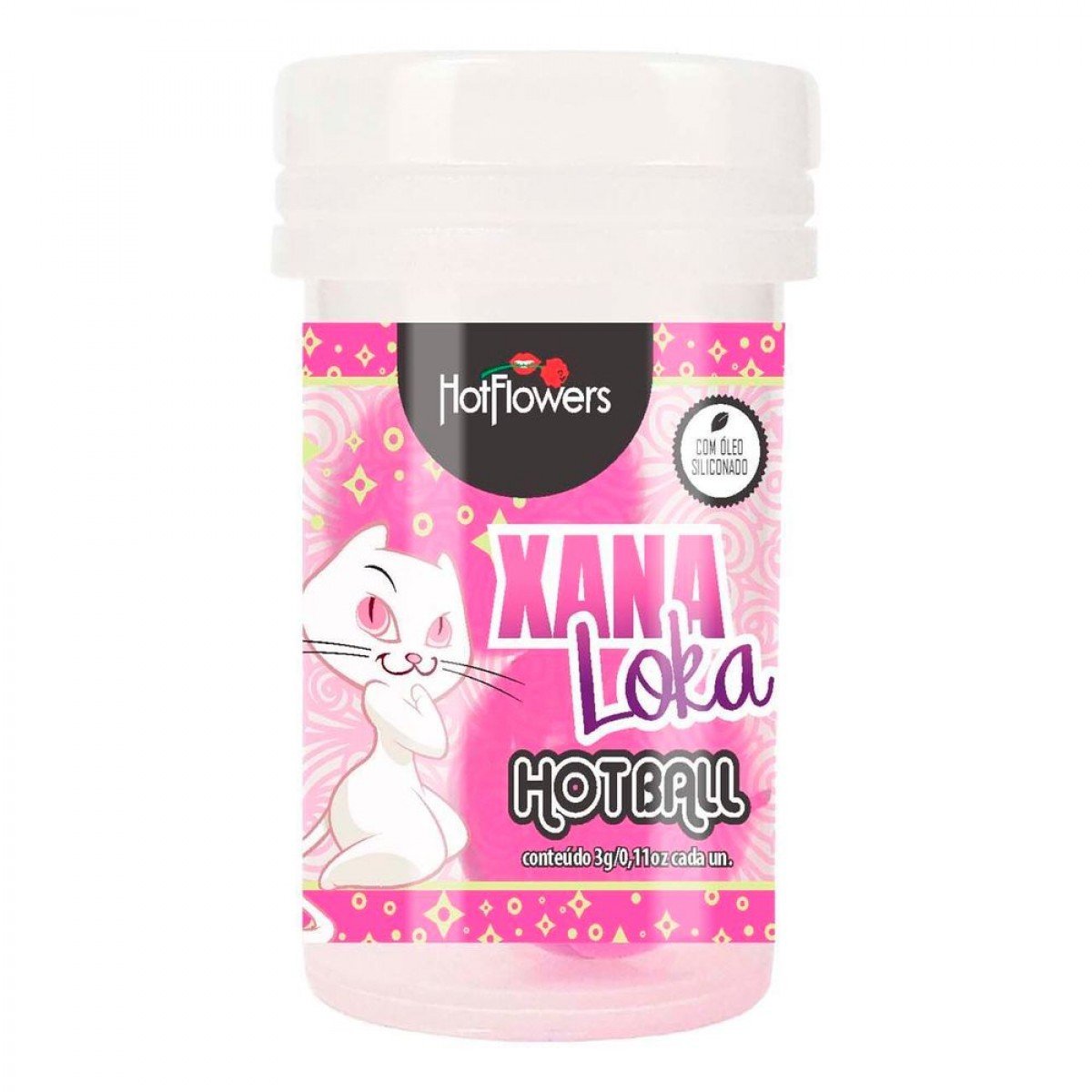 BOLINHA XANA LOKA ESQUENTA ESFRIA VIBRA 3G HOT FLOWERS - Chamas do Prazer Sex Shop