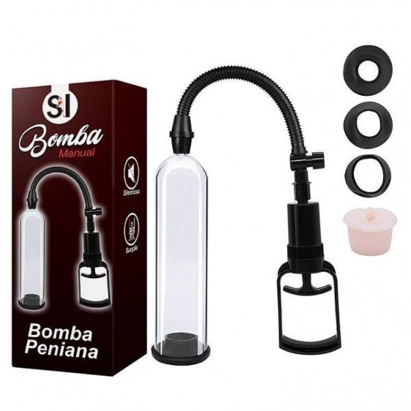 BOMBA PENIANA MANUAL PUMP 3 ANÉIS SILICONE E BOCAL VAGINA GENERAL IMPORT BOMBA PENIANA MANUAL PUMP 3 ANÉIS SILICONE E BOCAL VAGINA GENERAL IMPORT