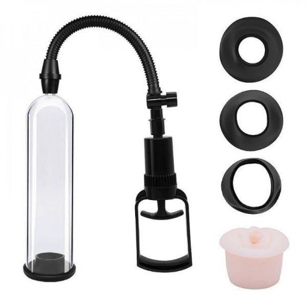 BOMBA PENIANA MANUAL PUMP 3 ANÉIS SILICONE E BOCAL VAGINA GENERAL IMPORT BOMBA PENIANA MANUAL PUMP 3 ANÉIS SILICONE E BOCAL VAGINA GENERAL IMPORT
