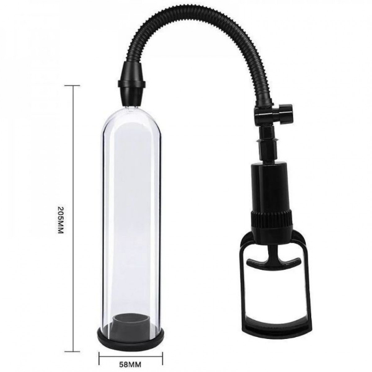 BOMBA PENIANA MANUAL PUMP 3 ANÉIS SILICONE E BOCAL VAGINA GENERAL IMPORT - Chamas do Prazer Sex Shop