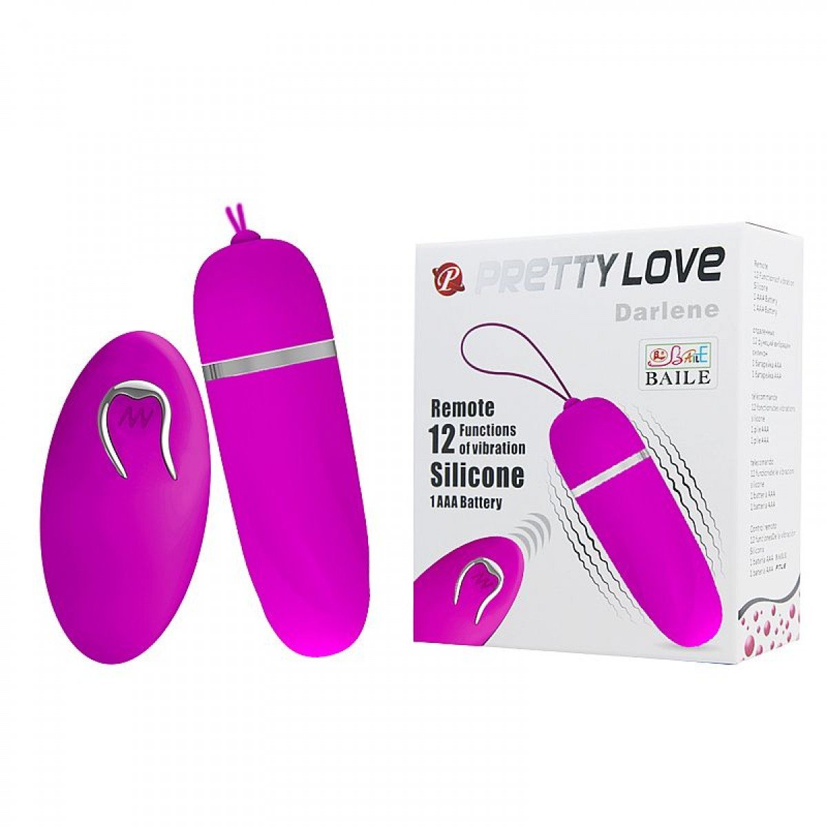 Bullet Silicone Controle Remoto - Darlene - Pretty Love Bullet Silicone Controle Remoto - Darlene - Pretty Love
