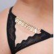 Calcinha Fio Dental Gis Preta Frases Traseira com Strass Tallyta - Gostosa Calcinha Fio Dental Gis Preta Frases Traseira com Strass Tallyta - Gostosa
