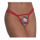 Calcinha Em Tule Hello Kitty Red Pimenta Sexy - Vermelha