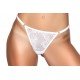Calcinha String de Renda Personalizável - Yaffa Lingerie - Branca Calcinha String de Renda Personalizável - Yaffa Lingerie - Branca