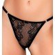 Calcinha String de Renda Personalizável - Yaffa Lingerie - Preta Calcinha String de Renda Personalizável - Yaffa Lingerie - Preta