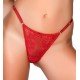 Calcinha String de Renda Personalizável - Yaffa Lingerie - Vermelha Calcinha String de Renda Personalizável - Yaffa Lingerie - Vermelha