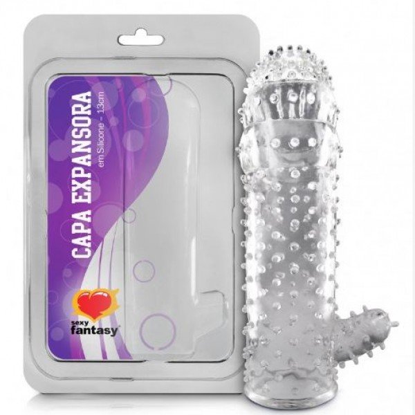 CAPA EXPANSORA COM ESTIMULADOR 14CM  Sexy Fantasy - 705