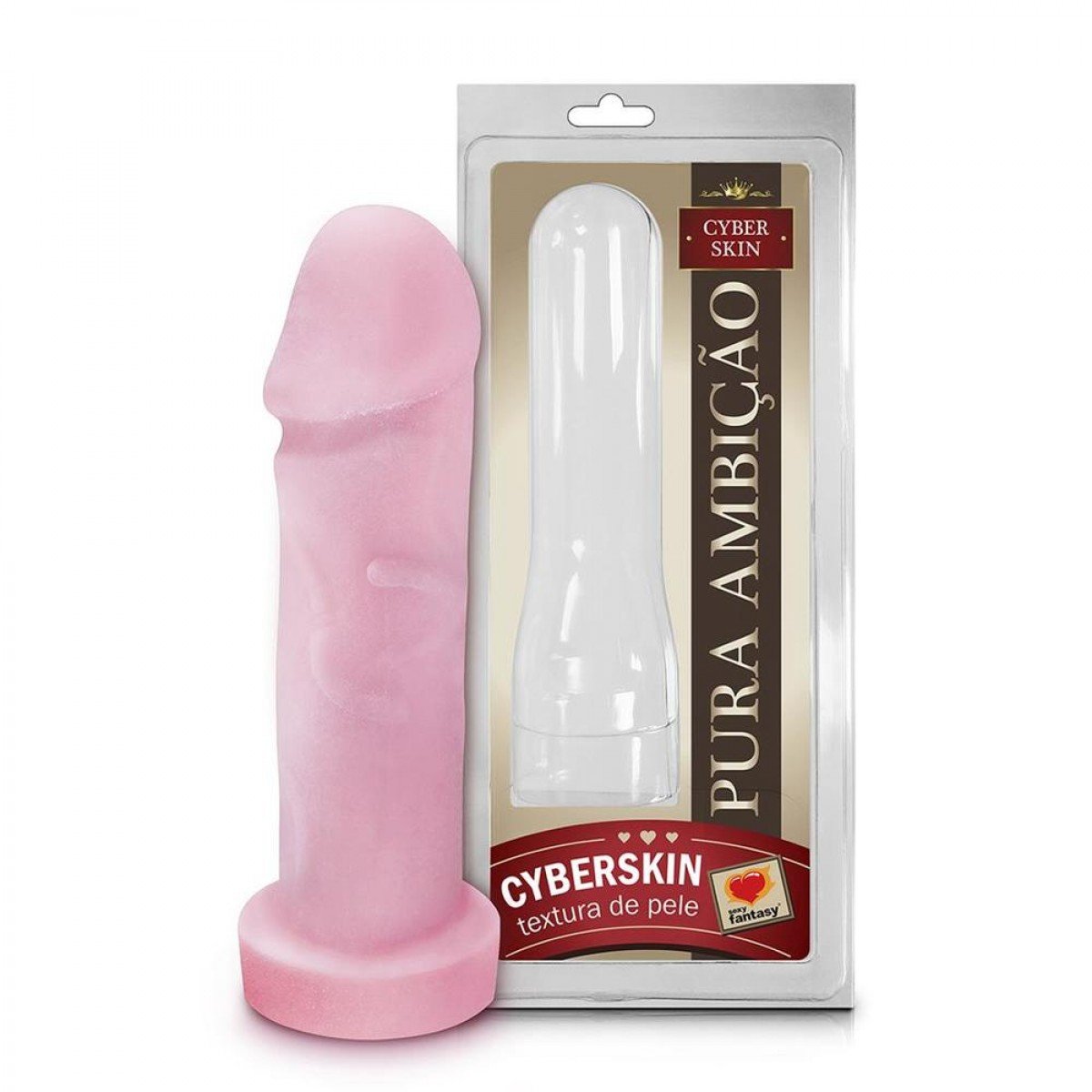 CAPA PENIANA CYBER 18 X 4,5CM SEXY FANTASY - Chamas do Prazer Sex Shop