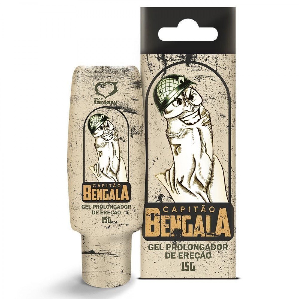 CAPITÃO BENGALA GEL PROLONGADOR DE EREÇÃO 15GR SEXY FANTASY - Chamas do Prazer Sex Shop