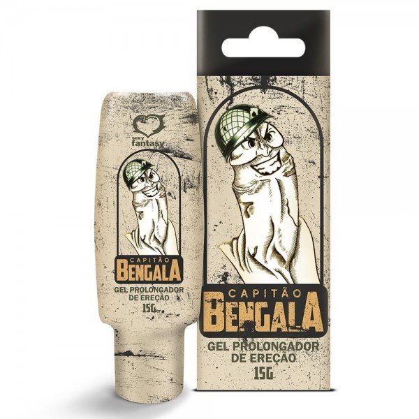 CAPITÃO BENGALA GEL PROLONGADOR DE EREÇÃO 15GR SEXY FANTASY CAPITÃO BENGALA GEL PROLONGADOR DE EREÇÃO 15GR SEXY FANTASY