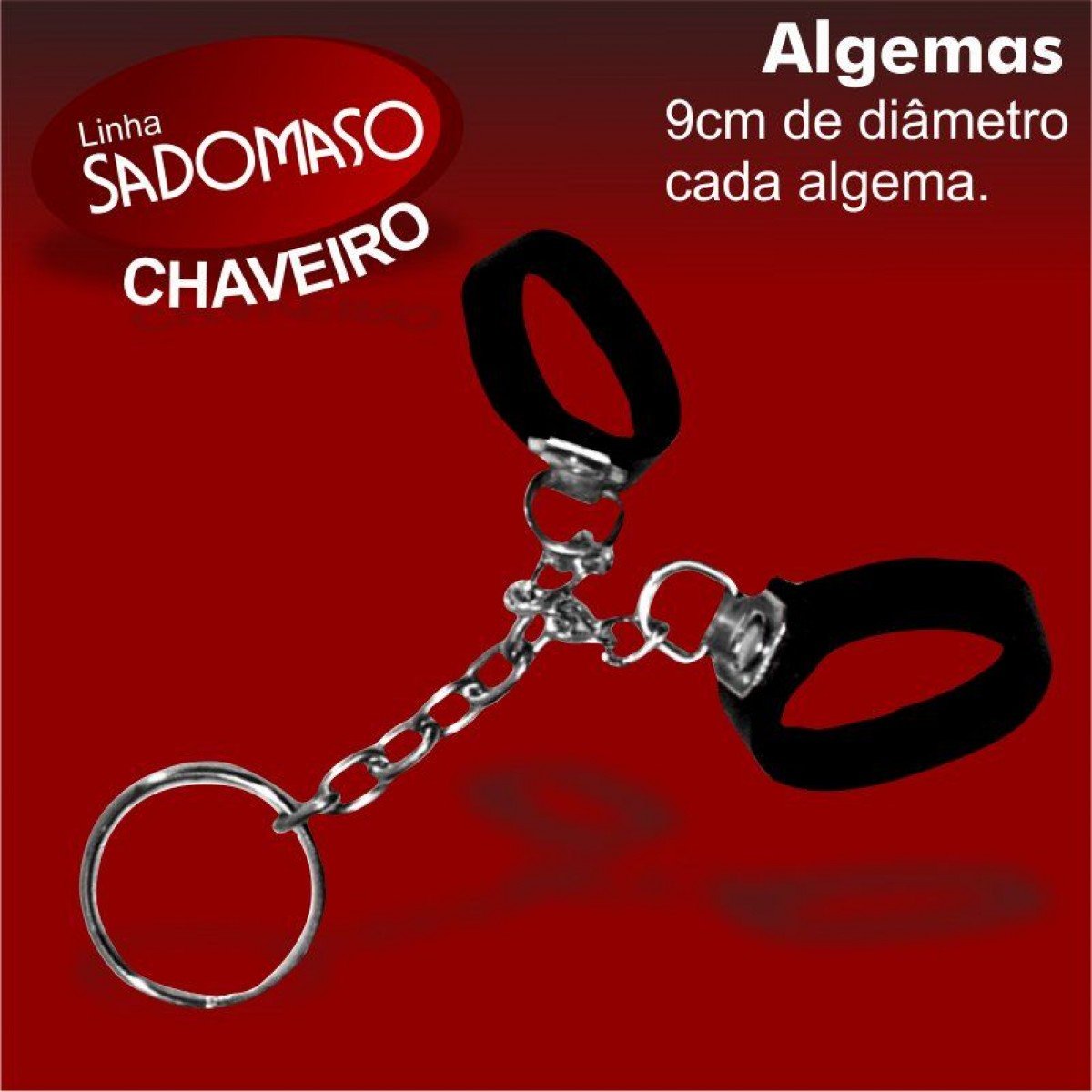 CHAVEIRO ALGEMA - ATMOSFERA DO SADO - Chamas do Prazer Sex Shop CHAVEIRO ALGEMA - ATMOSFERA DO SADO - Chamas do Prazer Sex Shop