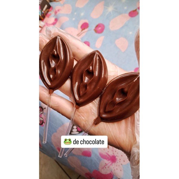 Chocolate Pirulito Formato Vagina Chocolate Pirulito Formato Vagina