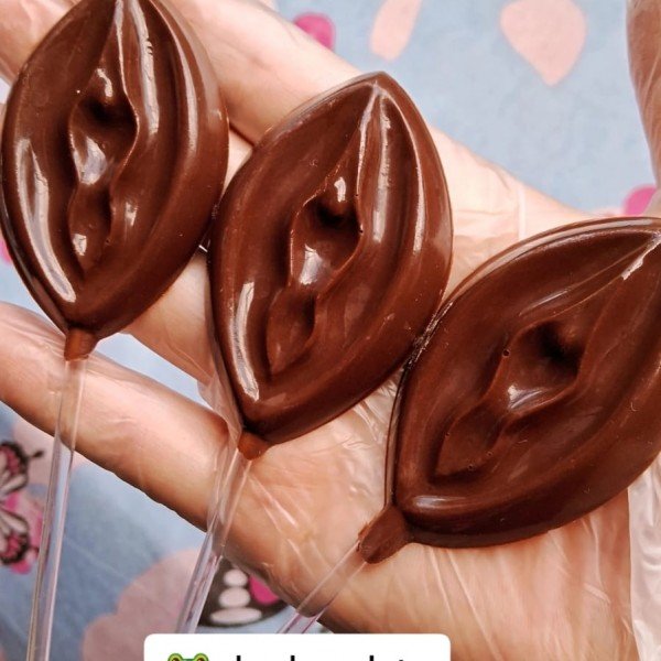 Chocolate Pirulito Formato Vagina
