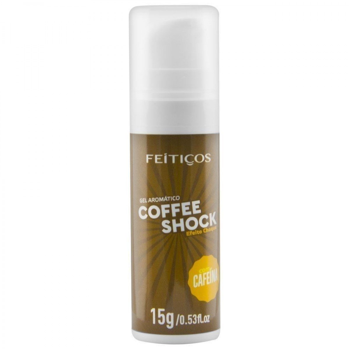 COFFEE SHOCK GEL ELETRIZANTE AROMÁTICO 15G FEITIÇOS - Chamas do Prazer Sex Shop