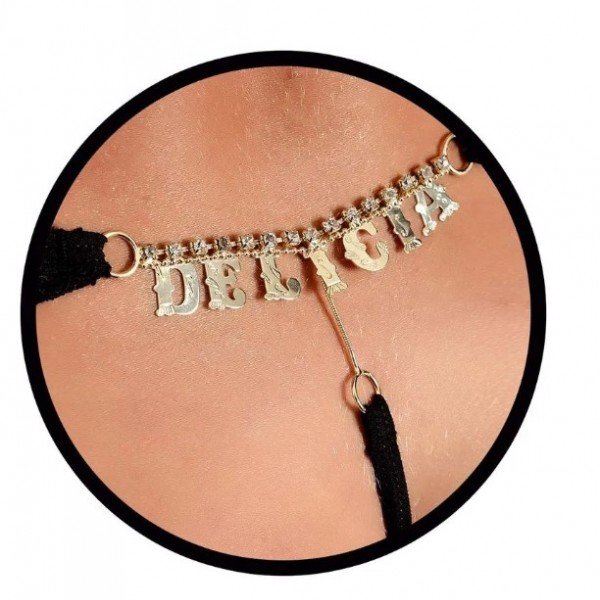 Conjunto com Calcinha Delicia Patitex - Preto - G