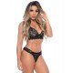 Conjunto com Calcinha Gostosa Patitex - Preto - GG Conjunto com Calcinha Gostosa Patitex - Preto - GG