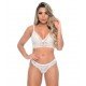 Conjunto com Calcinha Safada Patitex - Branco - M Conjunto com Calcinha Safada Patitex - Branco - M