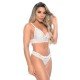 Conjunto com Calcinha Safada Patitex - Branco - M Conjunto com Calcinha Safada Patitex - Branco - M