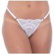 Conjunto Fio Ajustável em Renda Bicolor - Jô Lingerie - Branco com Pink - GG