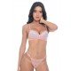 Conjunto Fio Ajustável em Renda Bicolor - Jô Lingerie - Rose com Azul Claro - G Conjunto Fio Ajustável em Renda Bicolor - Jô Lingerie - Rose com Azul Claro - G