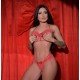 Conjunto Vêm Bebê Com Aberturas Pimenta Sexy - Vermelho - Tam Unico Conjunto Vêm Bebê Com Aberturas Pimenta Sexy - Vermelho - Tam Unico