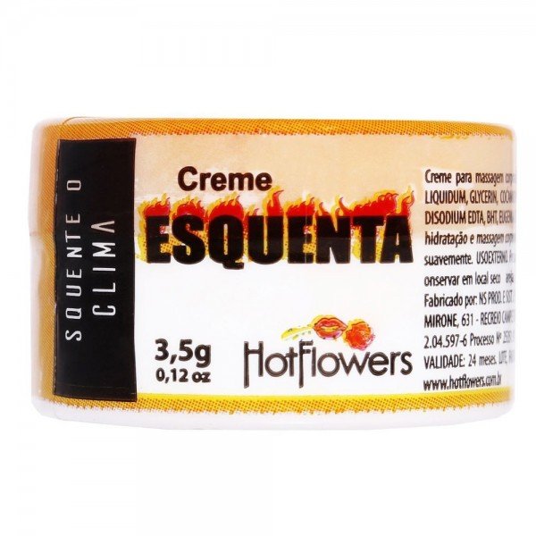 CREME EXCITANTE ESQUENTA 3,5G HOT FLOWERS CREME EXCITANTE ESQUENTA 3,5G HOT FLOWERS
