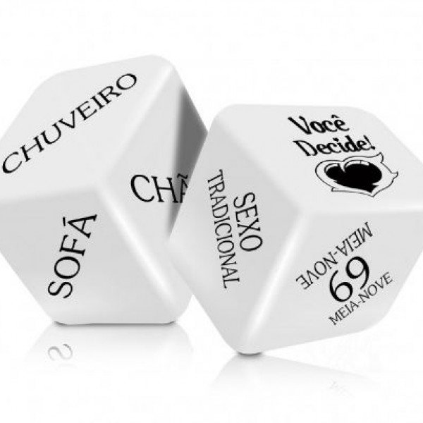 DADO CUBO DO AMOR HOT COM 2 UNIDADES