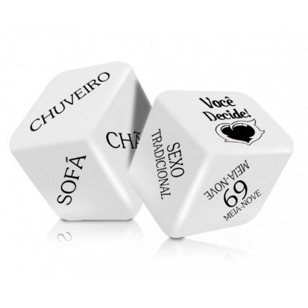 DADO CUBO DO AMOR HOT COM 2 UNIDADES