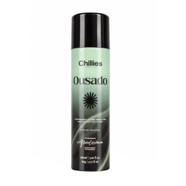 Ousado Desodorante Íntimo Masculino em Aerosol 90g Chillies