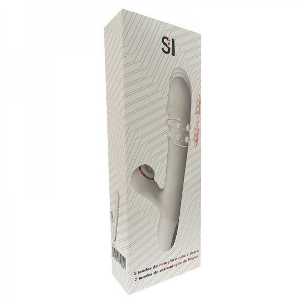 Vibrador de Ponto G e Clitóris com Vai e Vem de Esferas - SI Vibrador de Ponto G e Clitóris com Vai e Vem de Esferas - SI