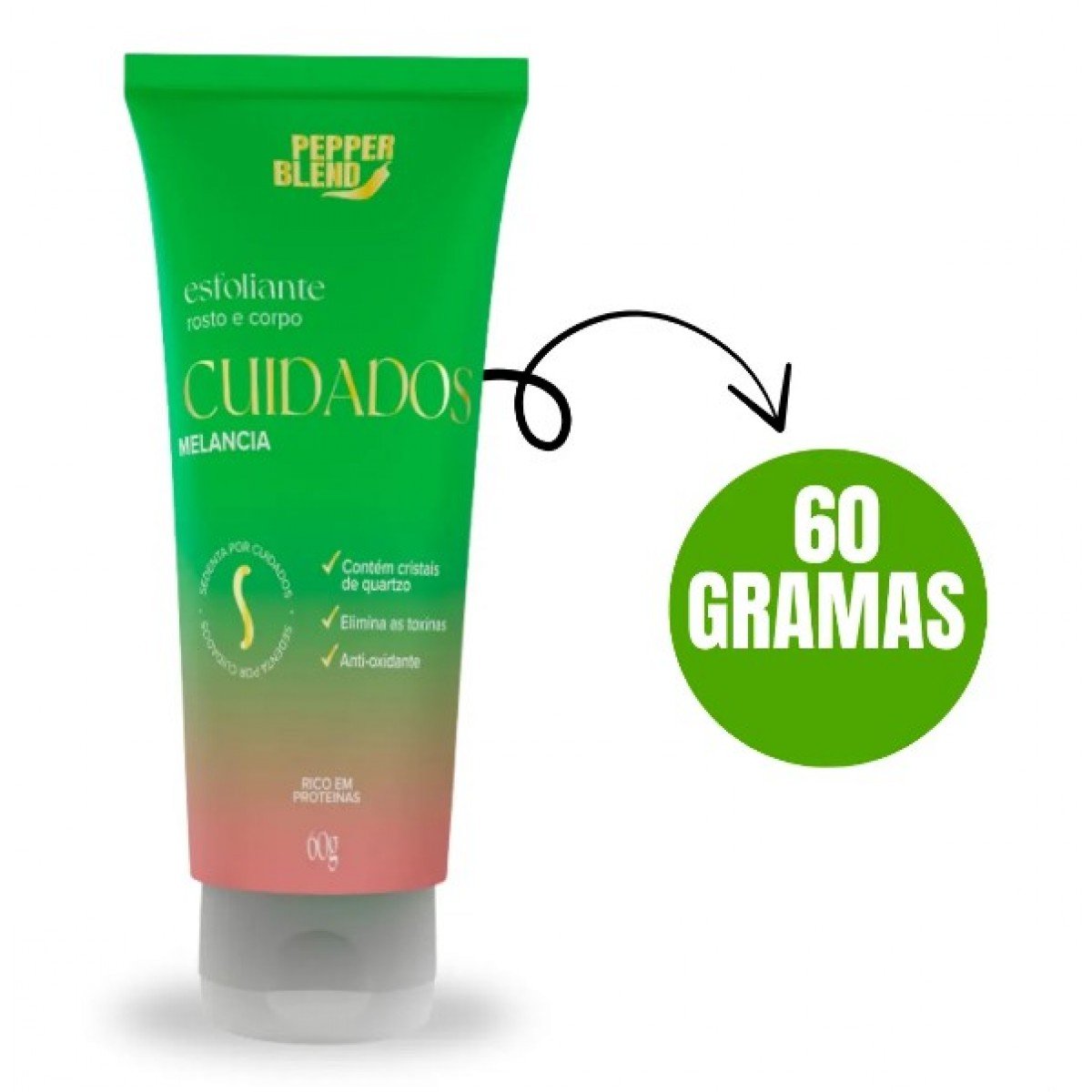 Esfoliante para Rosto e Corpo Sedenta por Cuidados 60g Pepper Blend - Melancia