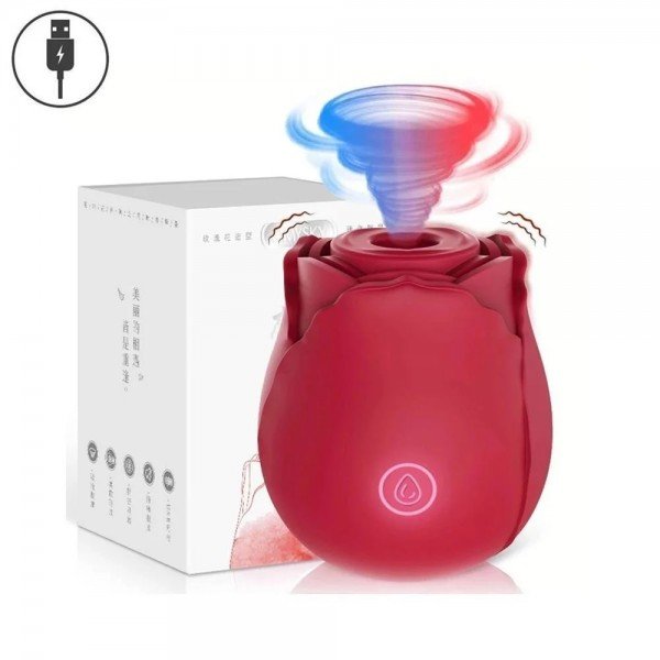 ESTIMULADOR SUCÇÃO ROSE 10 VIBRAÇÕES E SUCÇÕES - GENERAL IMPORT