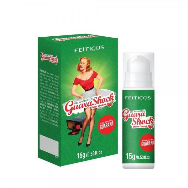 GUARA SHOCK GEL ELETRIZANTE AROMÁTICO 15G FEITIÇOS GUARA SHOCK GEL ELETRIZANTE AROMÁTICO 15G FEITIÇOS