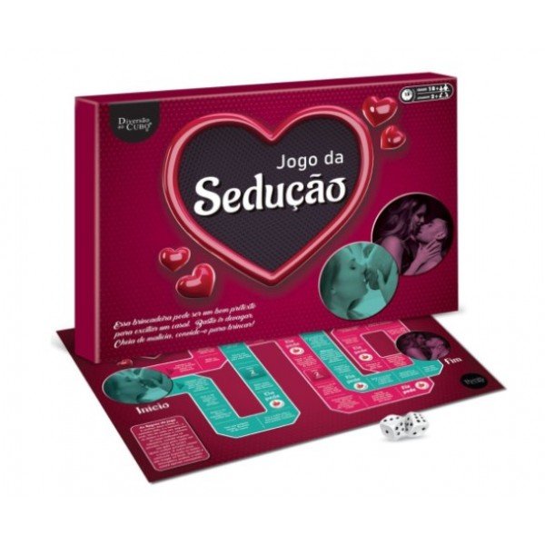 Jogo Tabuleiro Sedução com Dados Diversão ao Cubo